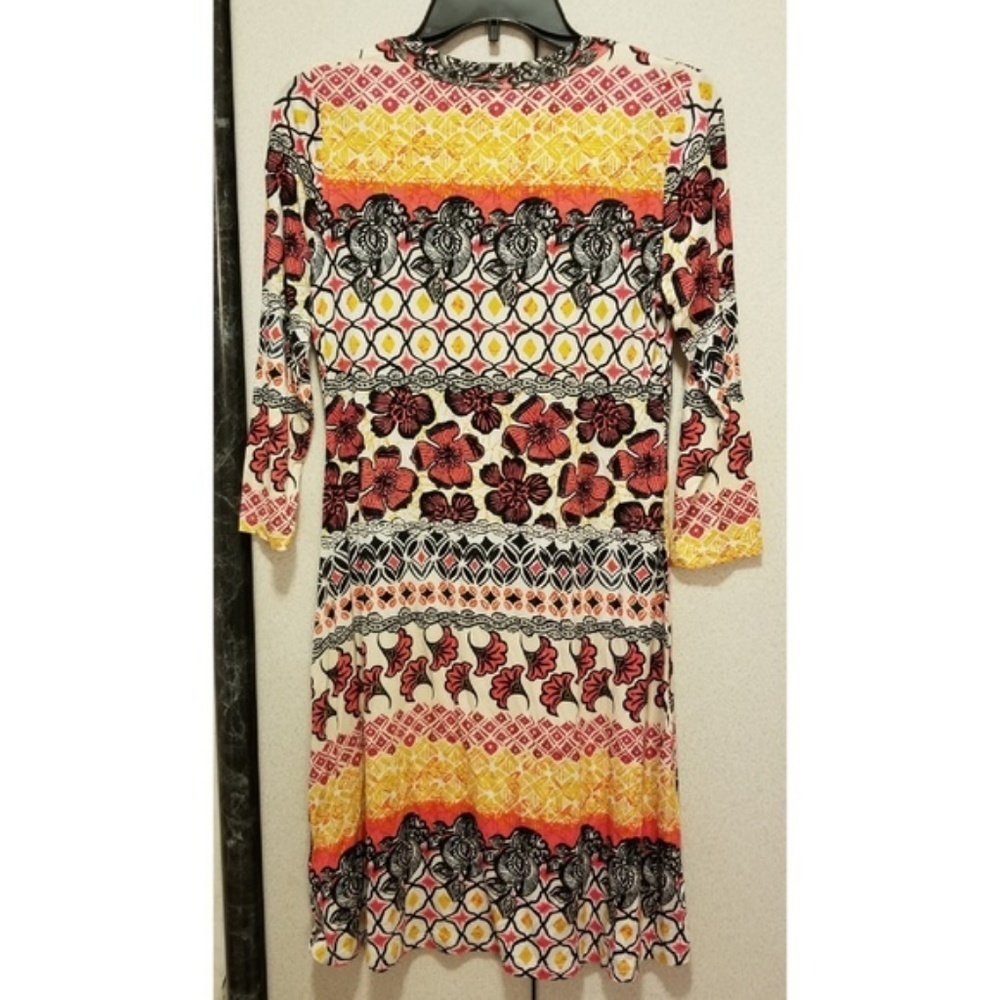 Long Sleeve Floral Tee Dress, Cupio - Picture 4 of 4